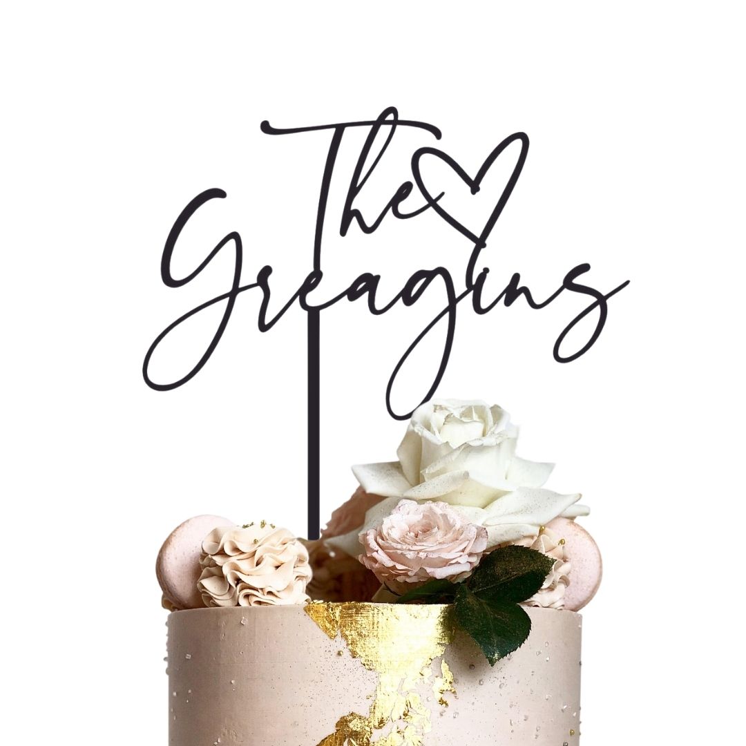 Wedding Cake Topper Cake Toppers Perth Etched Design