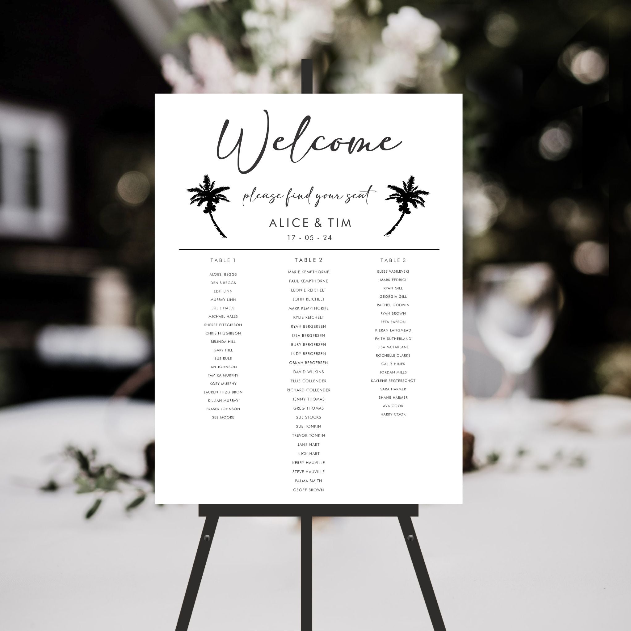 Wedding Seating Assignment Board Wedding Seating Chart | Create